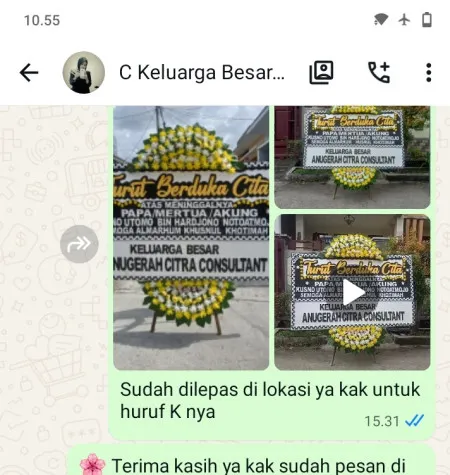 Pengiriman Papan Bunga Duka Cikini
