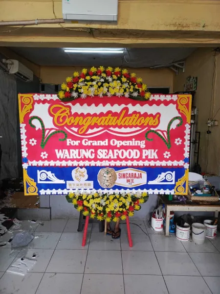 Papan Bunga Ucapan Selamat Cikini